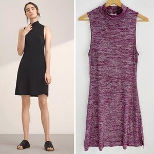 Aritzia Wilfred Free Hardison Mock Neck Heathered Mini Dress Medium